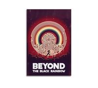 ASHDRUWQHR Beyond The Black Rainbow, poster su tela con stampa artistica da parete estetica moderna per soggiorno, 20 x 30 cm, senza cornice