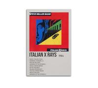 ASHDRUWQHR Poster su tela con stampa artistica da parete di Steve Miller, motivo "Italian X Rays by Steve Miller", stampa artistica moderna per soggiorno, 50 x 75 cm, senza cornice