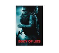 ASHDRUWQHR Poster su tela, stampa artistica da parete con motivo "Body of Lies", poster artistico moderno per soggiorno, 50 x 75 cm, senza cornice