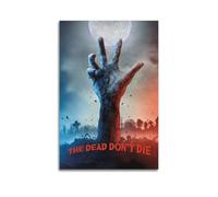 ASHDRUWQHR Poster su tela, stampa artistica da parete con motivo "The Dead Don't Die", stampa artistica moderna per soggiorno, 50 x 75 cm, senza cornice