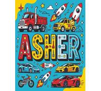 Asher Personalized Notebook: Contains select sheets w/inspirational quotes and is perfect for journaling, note taking, or just having fun and getting ... sized (8.5x11) perfect for notes or big jobs.