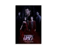 ASHEUQWE Poster decorativo da parete su tela, motivo: Teen Wolf vintage, decorazione per soggiorno e camera da letto, 40 x 60 cm, senza cornice