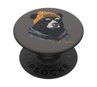 Asheville Bear WNC Hippie AVL Arte montana della Carolina del Nord PopSockets PopGrip Adesivo