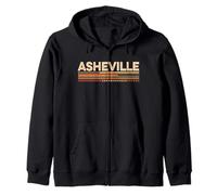 Asheville North Carolina Vintage Anni '70 Stile Felpa con Cappuccio