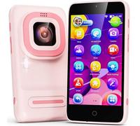 Ashfly Telefono per Bambini- Cellulare per Bambini da 3,97" con Doppia Fotocamera, Telefono Giocattolo da 8 GB Con Oltre 200 STEM Giochi Educativi, Adatto a Bambini di 3 4 5 6 7 8 9 e 10 Anni