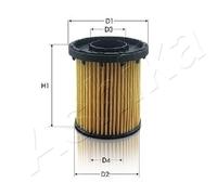 ASHIKA 10-ECO161 Filtro olio per OPEL