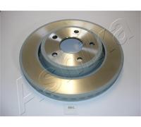 ASHIKA 2x Disco Freni Anteriore Ø327.5mm Ventilato per Jeep Commander Grand Xk