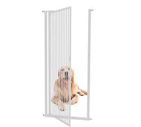 ASHILD Cancello per animali domestici extra alto da 120 cm a 150 cm per cani e gatti, Cancello di sicurezza per bambini per porte/scale/corridoi, Cancello di sicurezza per interni con barriera crit