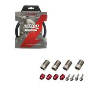 ASHIMA Cavo Idraulico di ricambio per freni SRAM 5.0/2.1mm Nero con Connettori