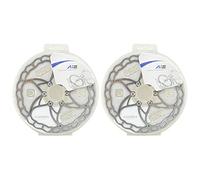 ASHIMA-LTD Ai2 ARO-09 - Rotore freno a disco più leggero, 160 mm, 73 g, 2 pezzi, argento, AS2363