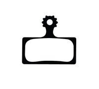 Ashima Semi-Metal Pads-Shimano 2016+/Clarks M3,m2, Pastiglie Freno a Disco Unisex-Adulto, Nero, Taglia Unica