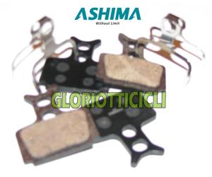 ASHIMA SET 4 PASTIGLIE FRENO PER FORMULA SEMI METALLICHE