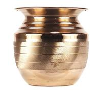 ASHIRWAD Kalash puro rame Kalash Lota per preghiera Pooja Arti Puja dimensioni vaso per la nuova casa (650 ml)