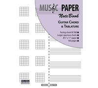 Ashkan Mashhour MUSIC PAPER NoteBook - Guitar Chord & Tablature (Tascabile)