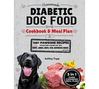 Ashley M Topp Homemade Diabetic Dog Food Cookbook & Meal Plan (Tascabile)