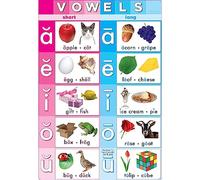 ASHLEY PRODUCTIONS Smart Poly Chart Vowels, 33 x 48,3 cm, Numero di modello: ASH91094