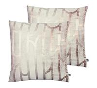 Ashley Wilde Meyer Twin Pack Polyester Riempito Cuscini, Quarzo/in Polvere, 50 x 50cm, 2 unità