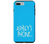 Ashley's Phone Ashley Nome Personalizzato Bianco Aqua Blue Custodia per iPhone 7 Plus/8 Plus