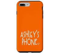 Ashley's Phone Ashley Nome Personalizzato Bianco Arancione Custodia per iPhone 7 Plus/8 Plus