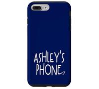 Ashley's Phone Ashley Nome Personalizzato Bianco Blu Custodia per iPhone 7 Plus/8 Plus