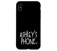 Ashley's Phone Ashley Nome Personalizzato Bianco Nero Custodia per iPhone XS Max