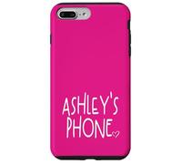 Ashley's Phone Ashley Nome Personalizzato Bianco Rosa Custodia per iPhone 7 Plus/8 Plus