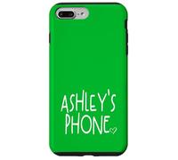 Ashley's Phone Ashley Nome Personalizzato Bianco Verde Custodia per iPhone 7 Plus/8 Plus