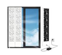 ASHLGQB Ventilatore di Scarico per Finestra Retrattile da 5 cm, Altezza Opzionale da 35 a 160 cm, velocità Regolabile, per Ventilazione/dissipazione del Calore/rimozione degli odori 75~80cm