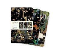 Ashmolean Museum Set of Mini Notebooks: Rounded Spine With Alternating Lined and Blank Page, 90 X 145 Mm, 3.5 X 5.7 Ins, Foiled Cover