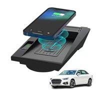 ASHOIH Caricabatterie Wireless Per Auto per Audi A4/A5/S4/S5(2018-2021), Tappetino Di Ricarica Rapida Per Telefono Da 15W per Qualsiasi Telefono Cellulare Abilitato Qi