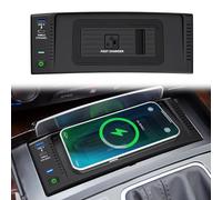 ASHOIH Nuovo Aggiornamento Caricatore Per Auto Wireless per Audi A6/A6L/RS6/A7/RS7/S6,Tappetino Ricarica Wireless Veloce 15W,Caricabatterie Wireless Console Centrale Funziona Con Telefoni Abilitati QI