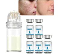 Ashopfun - Sistema di micro infusione per viso, Gla-mory con siero, rullo per microdart all'acido ialuronico, aiuta a levigare e rimpolpare la pelle sollevata e