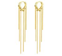 ASH'S CHOICE Orecchini Donna Oro 14K Creoli Cuore Nappa Serpentina