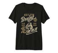 Ash's Gym Boxing MMA Design retrò per Il Nome Ash Maglietta Premium