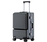 ASHSDI Valigia I Valigia Bagaglio Bagagli Da Portare Con Sé Valigie Con Telaio In Alluminio Con Ruote Design Di Separazione Asciutto E Bagnato Trolley Bagaglio (Color : C, Size : 22in)