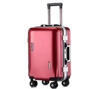 ASHSDI Valigia I Valigia Bagaglio Bagagli Valigie Composite Resistenti All'usura E Ai Graffi Con Ricarica USB Con Ruote Trolley Bagaglio (Color : C, Size : 20 in)