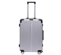 ASHSDI Valigia I Valigia Bagaglio Bagaglio A Mano Bagaglio Da Stiva Valigia Con Ruote Bagaglio Con Custodia Rigida Con Ruote Girevoli Trolley Bagaglio (Color : Blue,Silver, Size : 26inch)