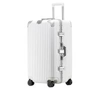 ASHSDI Valigia I Valigia Bagaglio Bagaglio A Mano Rigido Con Telaio In Alluminio, Ruote Girevoli Con Lucchetto Per Valigia, Bagaglio Da Stiva Trolley Bagaglio (Color : E, Size : 20in)