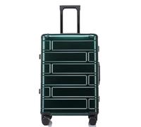 ASHSDI Valigia I Valigia Bagaglio Custodia Da Viaggio Bagaglio A Mano Rigido Con Valigia Con Ruote Girevoli Silenziose Per Aereo Trolley Bagaglio (Color : Grün, Size : 20inch)