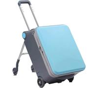ASHSDI Valigia I Valigia Bagaglio Il Bagaglio A Mano Può Sedersi E Guidare Imbarco Sui Bagagli Da Viaggio, Resistenza All'usura E Assorbimento Degli Urti Trolley Bagaglio (Color : Blue, Size : 20in)