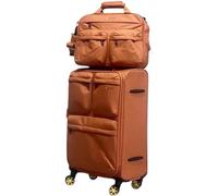 ASHSDI Valigia I Valigia Bagaglio Valigia Verticale Espandibile Con Ruote, Set Da 2 Pezzi, Ruote Girevoli, Lucchetto TSA Per Il Viaggio Trolley Bagaglio (Color : Oranje, Size : 20in)