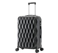 ASHSDI Valigia I Valigia Bagaglio Valigie Con Ruote Password Bagaglio A Mano Valigia Portaoggetti Di Grande Capacità Trolley Bagaglio (Color : Black, Size : 24 in)