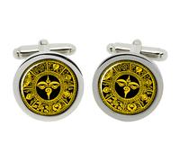 Ashtamangala 8 Simboli Buddhisti Cufflinks Portafortuna In Scatola Cromata