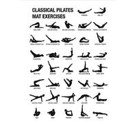 Ashtanga Primary Series Yoga And Pilates Workout Chart Poster Canvas Prints Yoga Gym Room Wall Art Decor Girls Fitness Painting A1 50X70Cm Senza Telaio