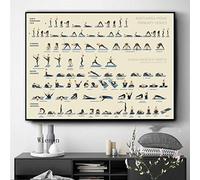 Ashtanga Yoga Primary Series Poster And Prints Wall Art Canvas Painting Decor Picture For Living Room Home Decor 40X50Cm Senza Telaio