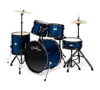 Ashthorpe Batteria completa per adulti, 5 pezzi, con testine Remo Batter - Blu