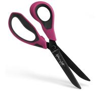 Ashton and Wright - Forbici in titanio HD, per adulti, resistenti, per casa, ufficio, con lame rivestite da 120 mm (viola, per mancini)
