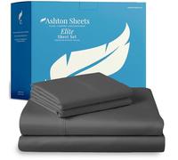 Ashton Sheets Set di lenzuola in 100% cotone egiziano per letto queen size, 800 fili, 4 pezzi, set di lenzuola queen size in rasatello, lenzuola di lusso in rasatello, lenzuola ad alto numero di fili,