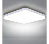 ASHUAQI Plafoniera LED Soffitto 36W Lampada da Soffitto LED 4000K Bianco Neutro Ø23CM Quadrata Moderno 4250LM Plafoniera per Camera da Letto, Cucina, Balcone, Corridoio, Ufficio, Garage, Cantina