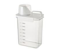 Ashuxxn Dispenser per detersivo ermetico da 1800 ml, con misurino, dispenser per detersivo con misurino, in polvere, contenitore per detersivo, dispenser per detersivo in polvere, farina di cereali